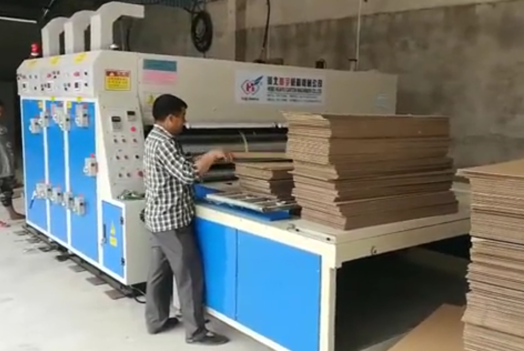 半自动双色印刷模切机 免版印刷模切机 纸箱机械 纸箱